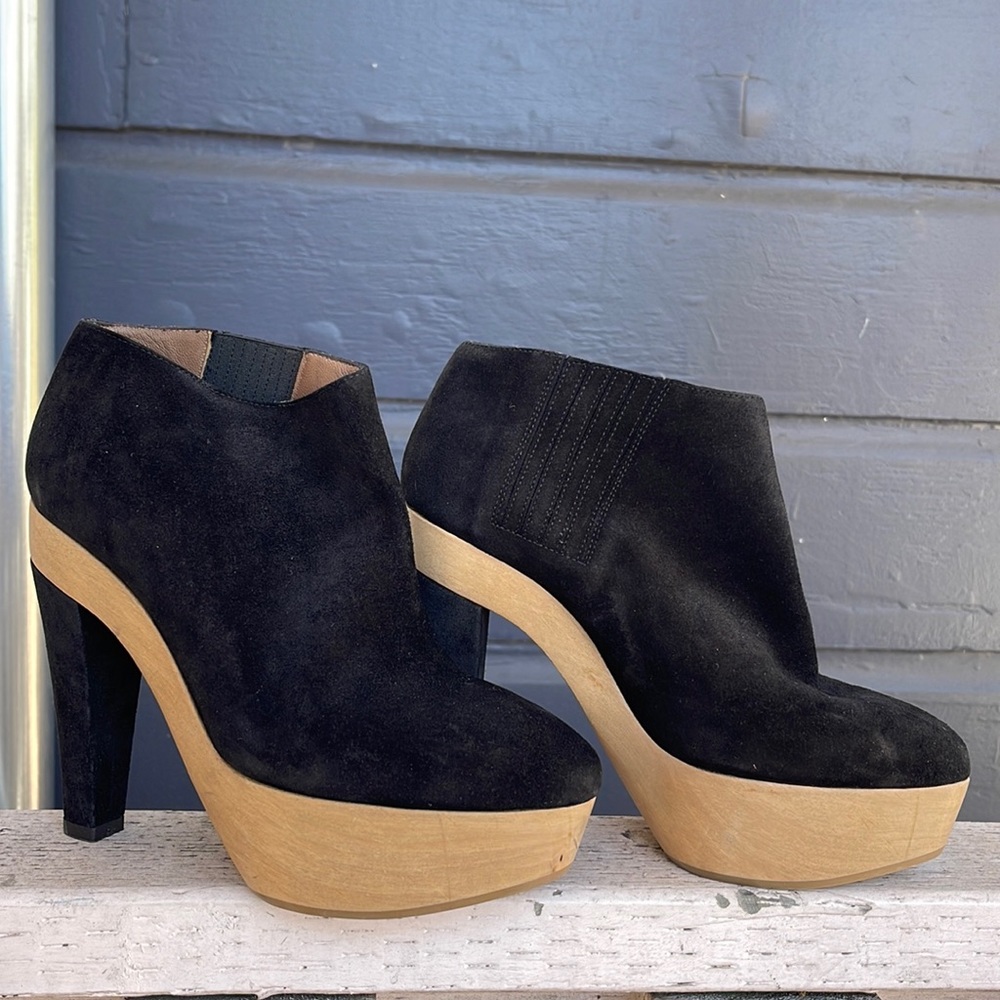 NEW Marni Suede Platform Heel Booties